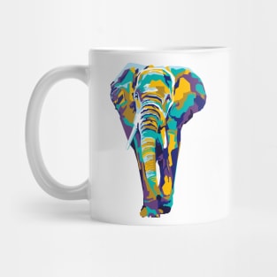 abstract elephant in WPAP Mug